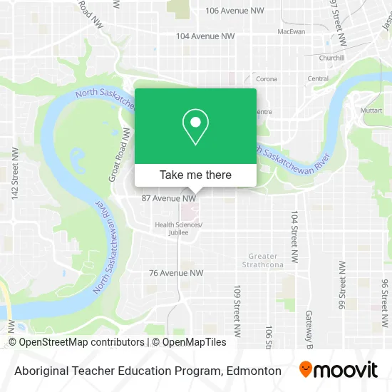 Aboriginal Teacher Education Program map