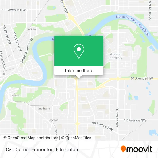 Cap Corner Edmonton map