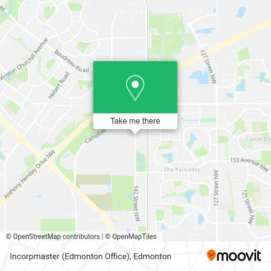 Incorpmaster (Edmonton Office) map