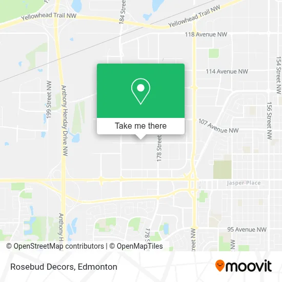 Rosebud Decors map