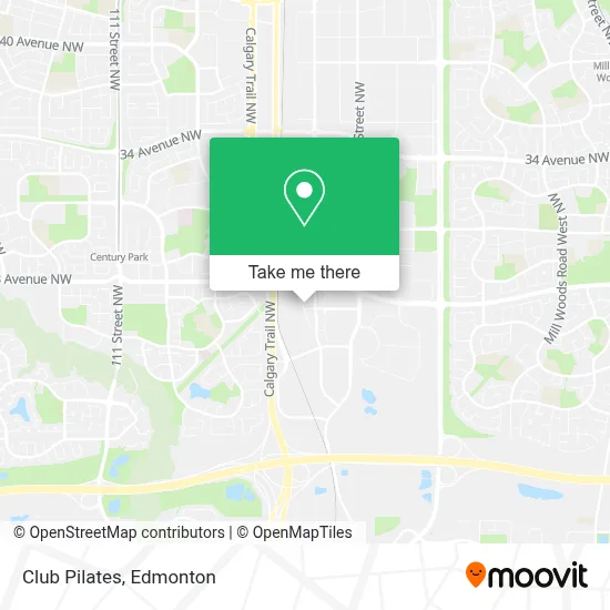 Club Pilates map