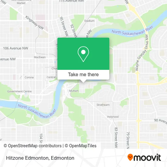 Hitzone Edmonton map