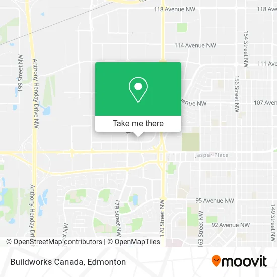 Buildworks Canada map