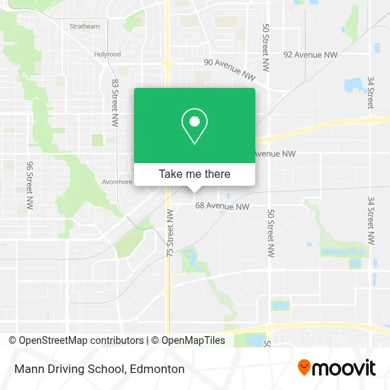 Mann Driving School map
