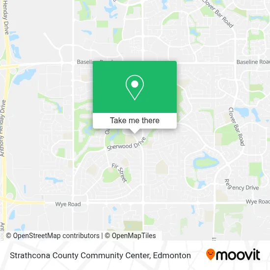 Strathcona County Community Center map