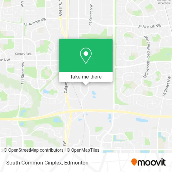 South Common Cinplex map
