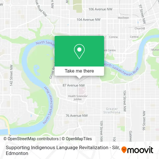 Supporting Indigenous Language Revitalization - Silr map