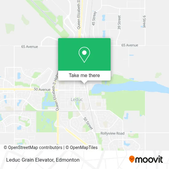 Leduc Grain Elevator map