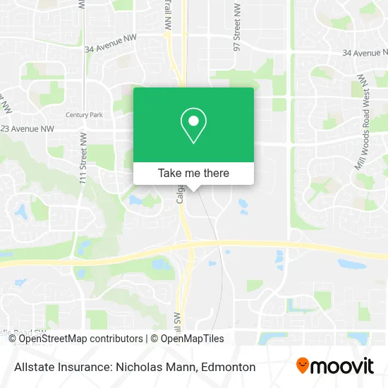 Allstate Insurance: Nicholas Mann map