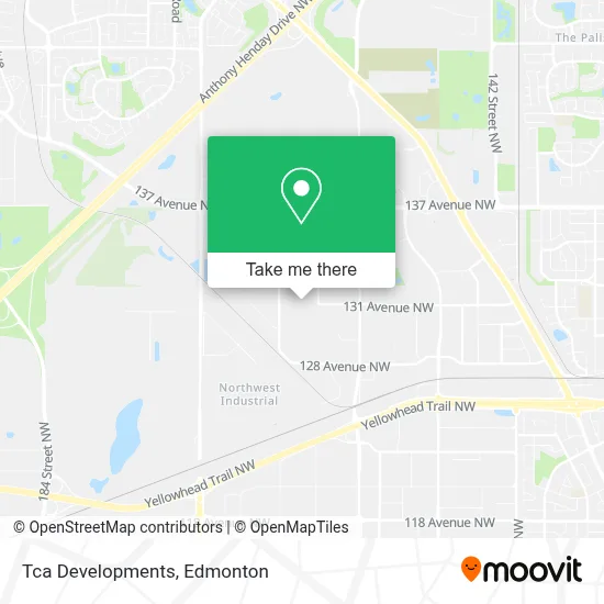 Tca Developments map