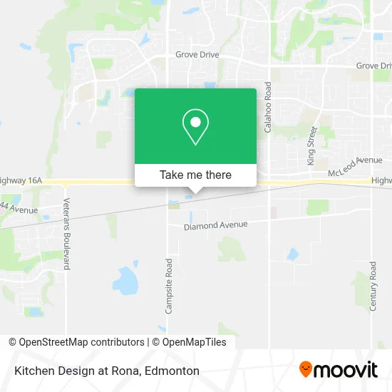Kitchen Design at Rona map