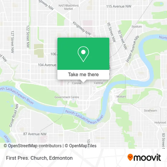 First Pres. Church map