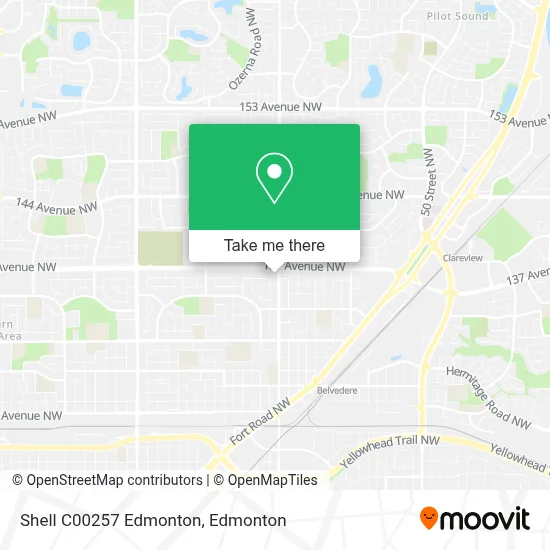 Shell C00257 Edmonton map