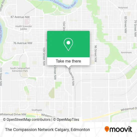 The Compassion Network Calgary map