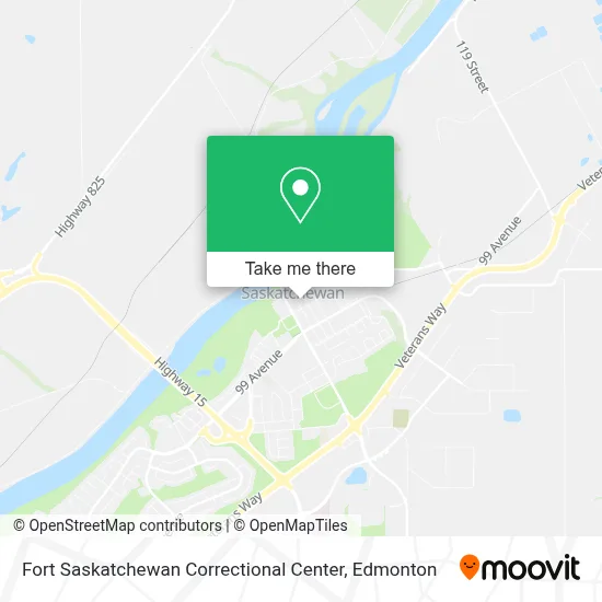 Fort Saskatchewan Correctional Center map