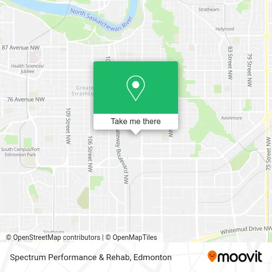 Spectrum Performance & Rehab map