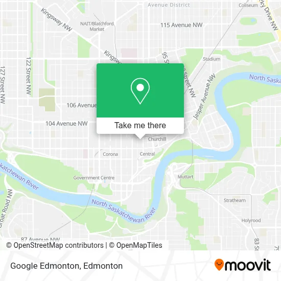 Google Edmonton map