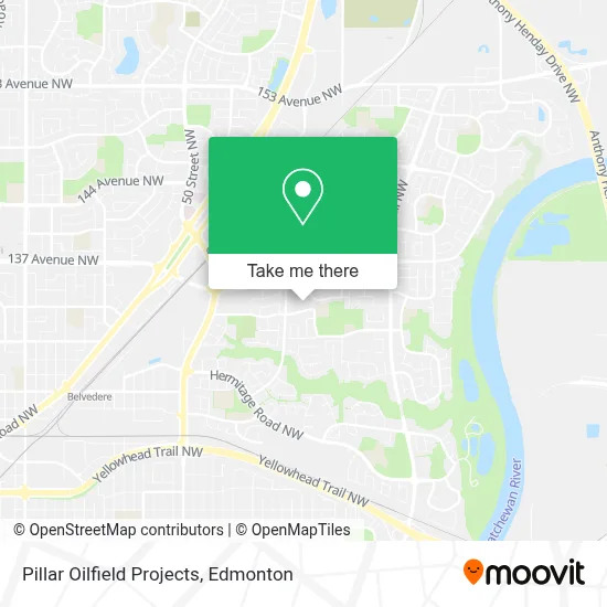 Pillar Oilfield Projects map