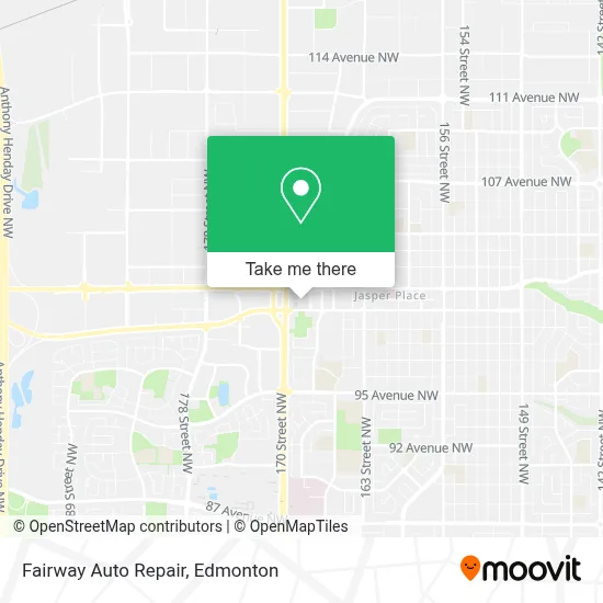 Fairway Auto Repair map