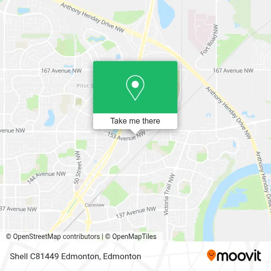 Shell C81449 Edmonton map