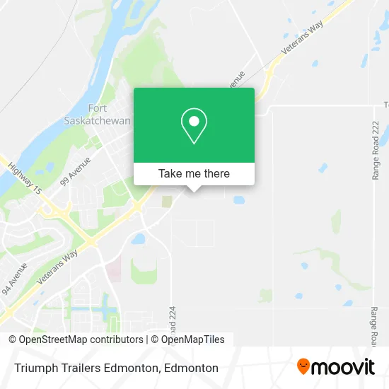 Triumph Trailers Edmonton map