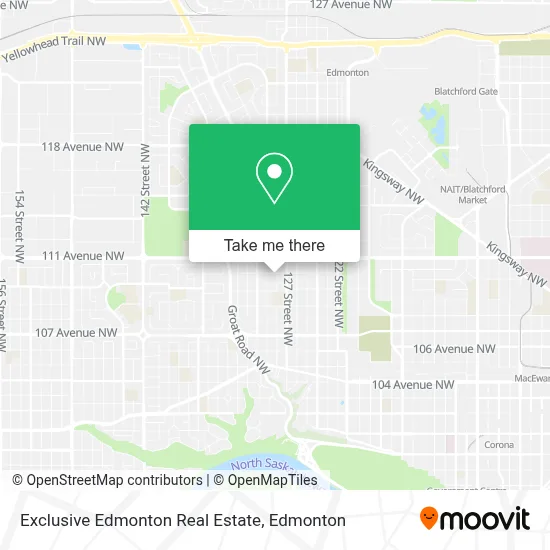 Exclusive Edmonton Real Estate map