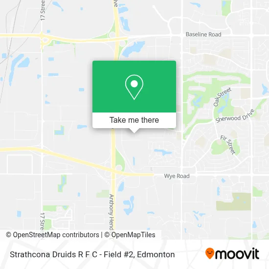 Strathcona Druids R F C - Field #2 map