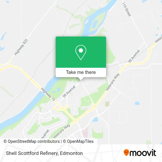 Shell Scottford Refinery map
