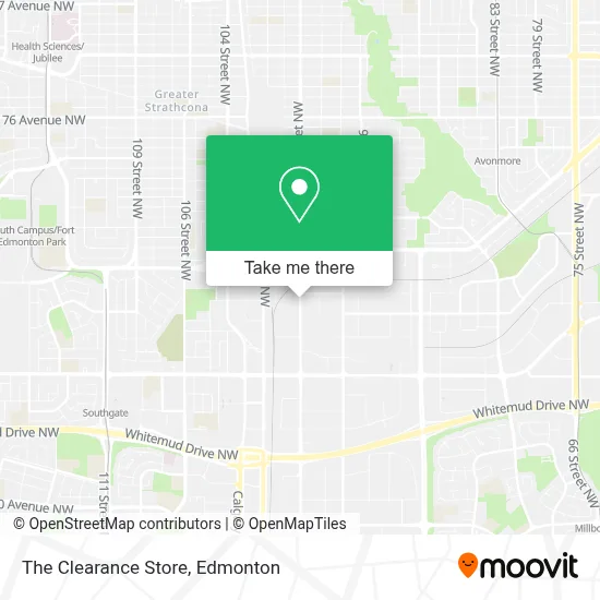 The Clearance Store map