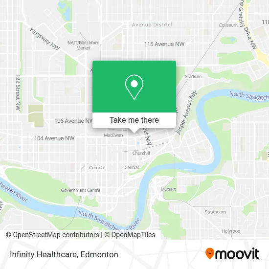 Infinity Healthcare map