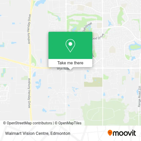 Walmart Vision Centre map