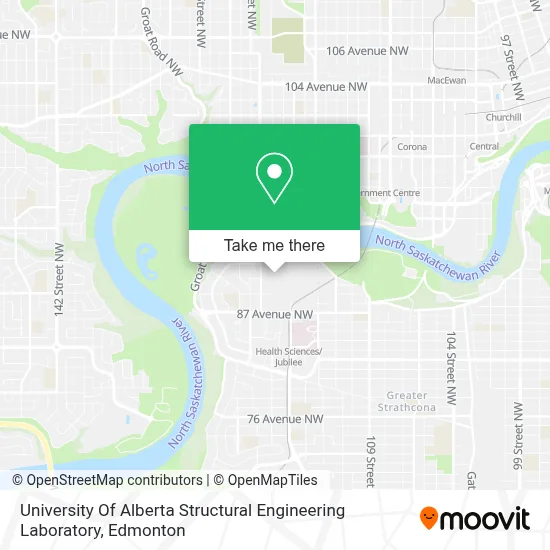 University Of Alberta Structural Engineering Laboratory map