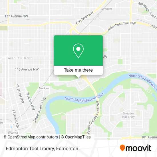 Edmonton Tool Library map