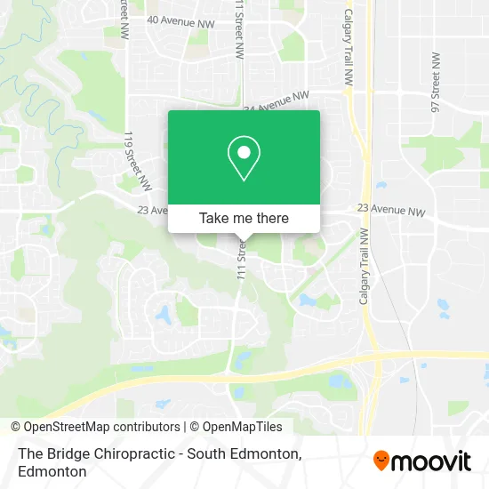 The Bridge Chiropractic - South Edmonton map
