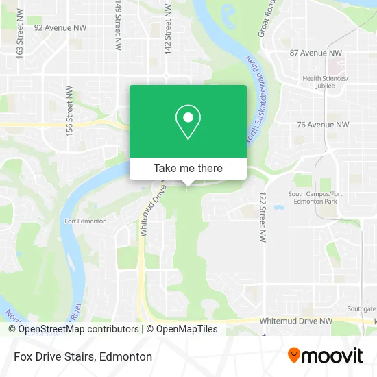 Fox Drive Stairs map
