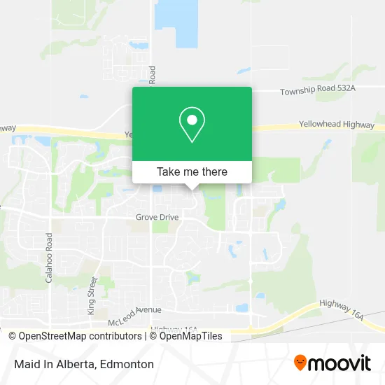 Maid In Alberta map