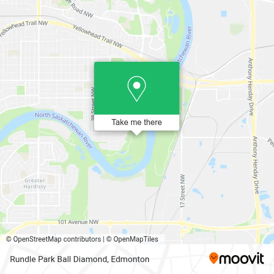 Rundle Park Ball Diamond map