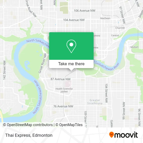Thai Express map