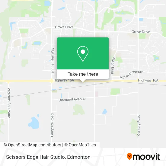 Scissors Edge Hair Studio map