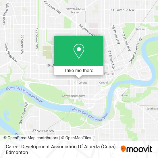 Career Development Association Of Alberta (Cdaa) map