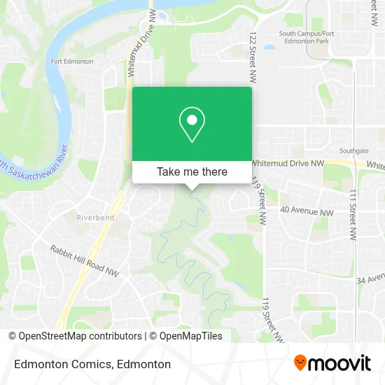 Edmonton Comics map