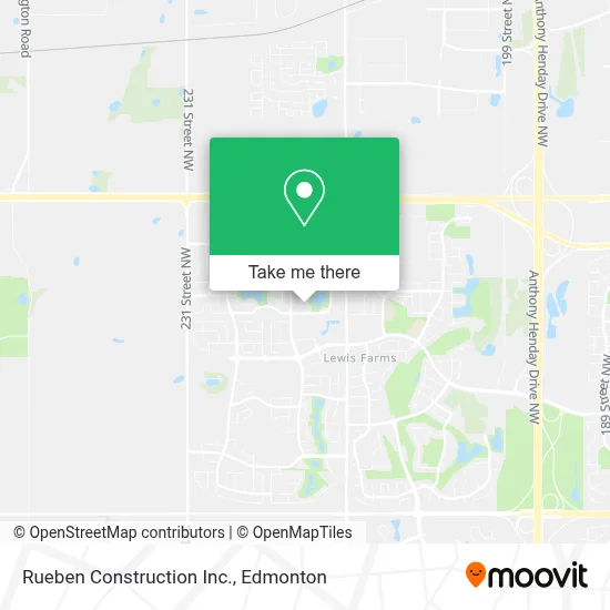 Rueben Construction Inc. map