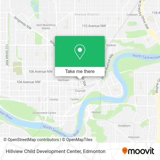 Hillview Child Development Center map