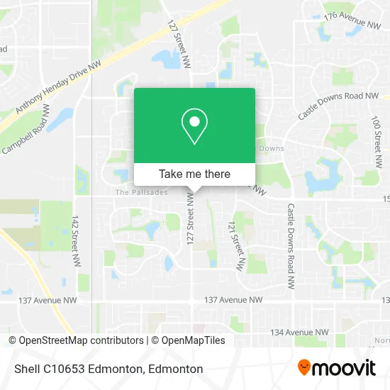 Shell C10653 Edmonton map