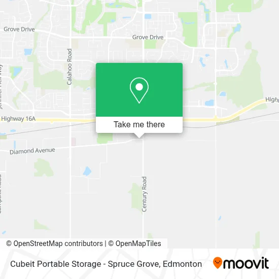 Cubeit Portable Storage - Spruce Grove map