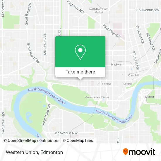 Western Union map