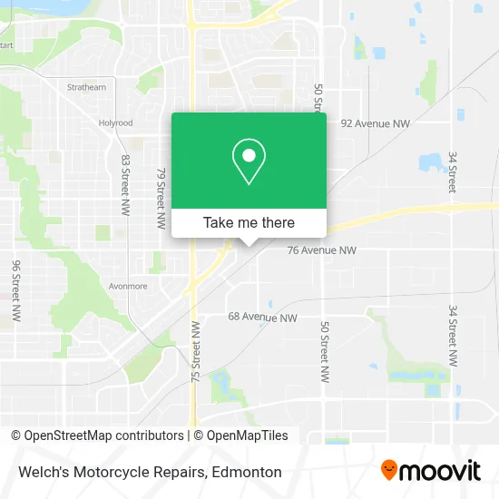 Welch's Motorcycle Repairs map