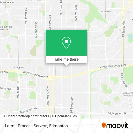 Lormit Process Servers map