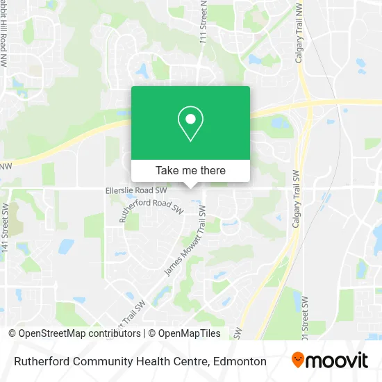 Rutherford Community Health Centre map