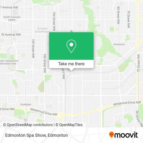 Edmonton Spa Show map